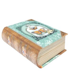 Punch Studio Small Butterfly Dome Book Box with Green Tea Soap (67363)
